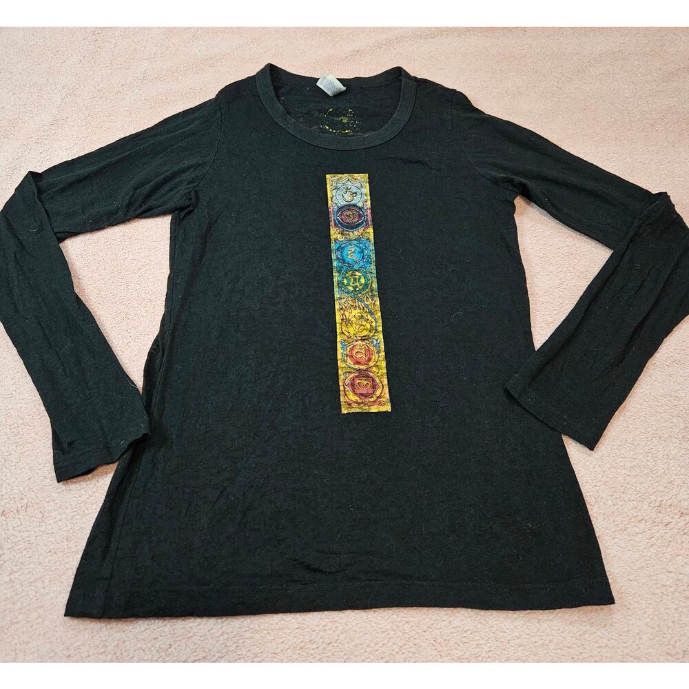 Bella Chakra Long Sleeve Graphic T-Shirt Size Medium